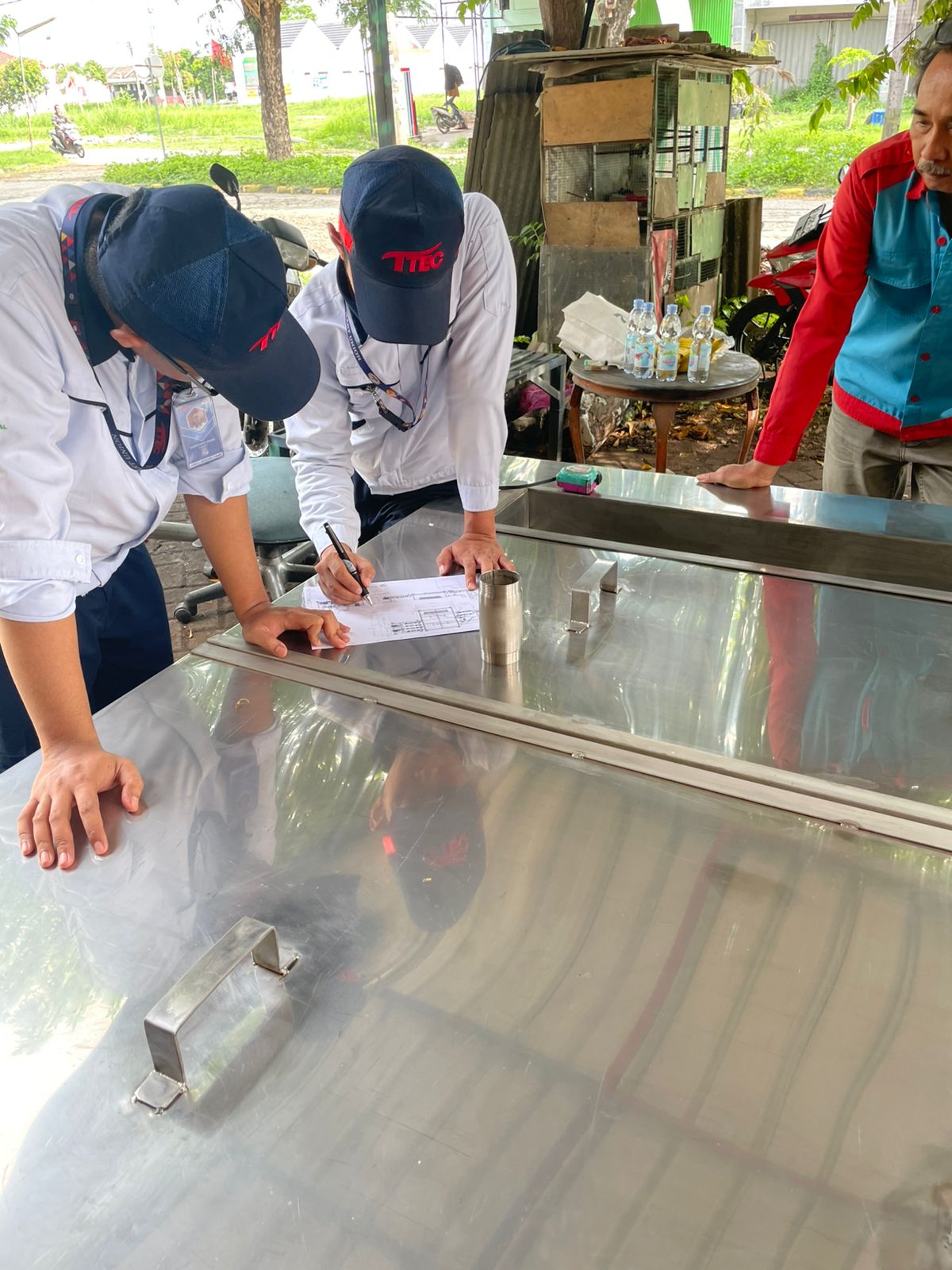 Fabrikasi dan Instalasi Cooling Tank - MM2100 Cikarang